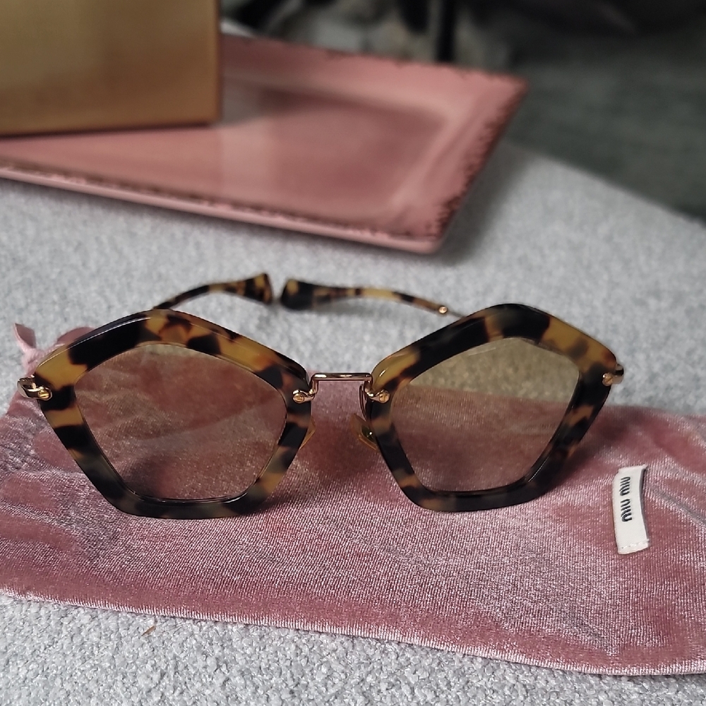 Miu Miu Tortoise Shell Sunglasses